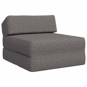 vidaXL Sof&aacute; Cama Dobr&aacute;vel Cinzento-claro 60 x 70 x 41 cm Tecido