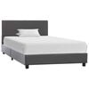 vidaXL Estrutura de cama 90x200 cm couro artificial cinzento