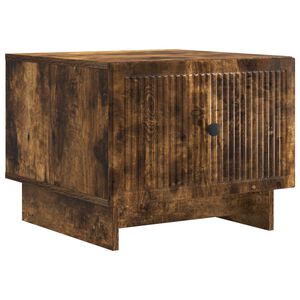 vidaXL Mesa de centro com gaveta Carvalho Fumado 49 x 50 x 40 cm