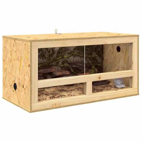 vidaXL Terr&aacute;rio Castanho 80 x 40 x 40 cm OSB