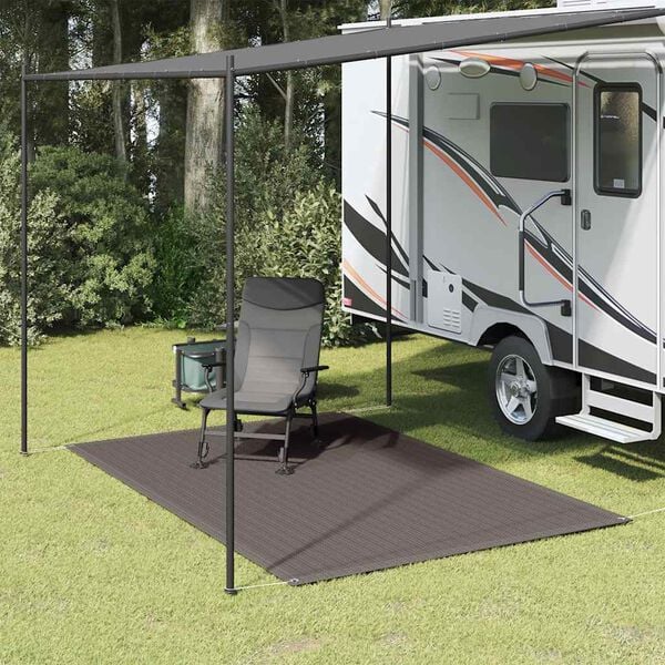 vidaXL Tapete de campismo para tenda 200x300 cm antracite
