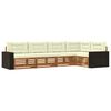 vidaXL Conjunto de Sof&aacute;s para Exterior 5 pcs Natural e Creme