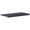 vidaXL Soleira de Janela Antracite com veios de madeira PVC