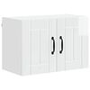 vidaXL Arm&aacute;rio de Parede LUCCA Branco Brilhante 60 x 31 x 40 cm