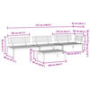 vidaXL 4 pcs conjunto de móveis de paletes p/ jardim acácia maciça