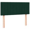 vidaXL Cama com molas/colch&atilde;o 120x220 cm veludo verde-escuro