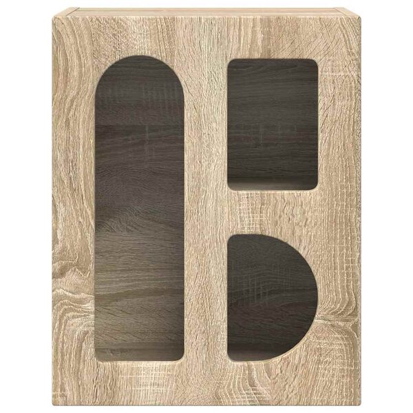 vidaXL Mesa-de-cabeceira Carvalho Sonoma 40 x 35 x 50 cm