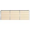 vidaXL Floreira Ivory 240 x 80 x 75 cm A&ccedil;o