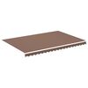 vidaXL Tecido de substitui&ccedil;&atilde;o para toldo 4,5x3 m castanho