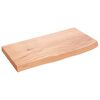 vidaXL Bancada p/ WC 60x30x(2-4) cm madeira maci&ccedil;a tratada castanho