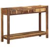 vidaXL Aparador Castanho 107 x 33 x 76 cm Madeira Refor&ccedil;ada S&oacute;lida