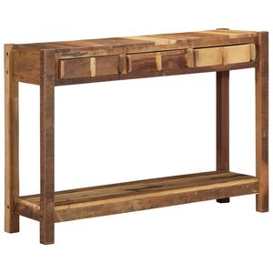 vidaXL Aparador Castanho 107 x 33 x 76 cm Madeira Refor&ccedil;ada S&oacute;lida