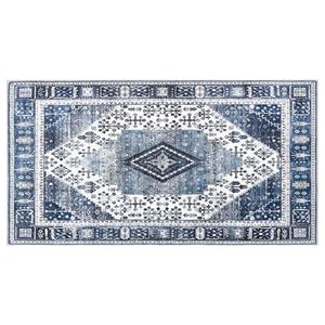 vidaXL Tapete ORIZ Azul Escuro 80 x 150 cm 100% Poli&eacute;ster