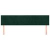 vidaXL Cabeceiras verde-escuro 180x5x78/88 cm veludo