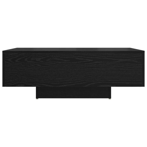 vidaXL Mesa de centro Carvalho Preto 85 x 55 x 31 cm