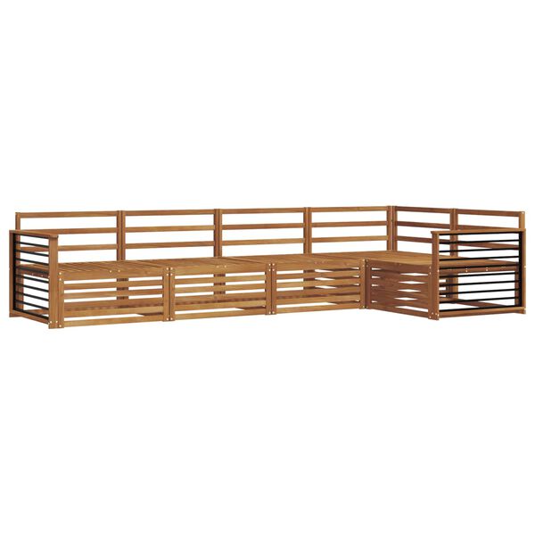 vidaXL Conjunto de Sof&aacute;s para Exterior 5 pcs Natural