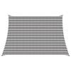 vidaXL Vela de Sombra 4 / 5 x 3 m HDPE Retangular Antracite e Branco