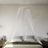 vidaXL Rede mosquiteira para cama malha 220 56x56x220 cm branco