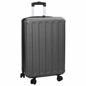 vidaXL Mala com bloqueio Cinzento escuro 43 x 27 x 66 cm Pl&aacute;stico ABS