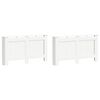 vidaXL Coberturas de radiador 2 pcs 152x19x81,5 cm MDF branco
