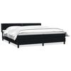 vidaXL Cama com molas colch&atilde;o 200x210 cm veludo preto