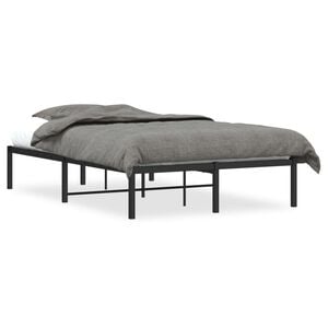 vidaXL Estrutura de cama 120x200 cm metal preto