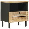 vidaXL Mesa-de-cabeceira Natural 40 x 33 x 46 cm