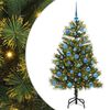 vidaXL &Aacute;rvore de Natal Artificial Articulada com Cones Verde 150 cm