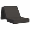 vidaXL Sof&aacute; Cama Dobr&aacute;vel 90 x 63 x 45 cm Cinzento-Escuro