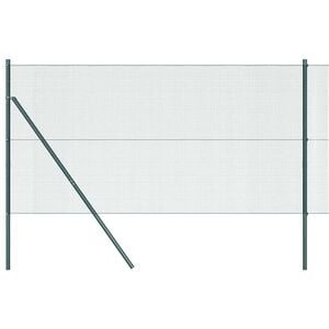 vidaXL Cerca de arame soldado para fixa&ccedil;&atilde;o no ch&atilde;o 25 x 1,2 m Verde