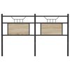 vidaXL Cabeceira de cama 137 cm derivados madeira/a&ccedil;o carvalho sonoma