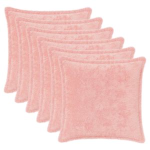 vidaXL Capa almofada 6 unid. HOUTEN Rosa 30 x 30 cm