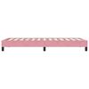 vidaXL Box Cama de primavera sem Colch&atilde;o Rosa 90x210 cm Veludo