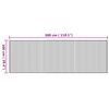 vidaXL Tapete retangular 100x300 cm bambu cor natural