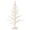 vidaXL &Aacute;rvore de Natal de Madeira com suporte Natural 180 cm
