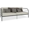 vidaXL Estrutura sof&aacute;-cama 90x200 cm metal cinzento