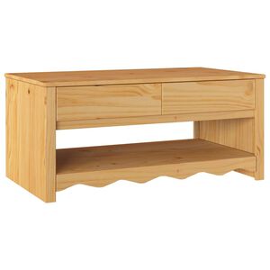 vidaXL Mesa de centro com gaveta Drammen Branco 99 x 55 x 45 cm