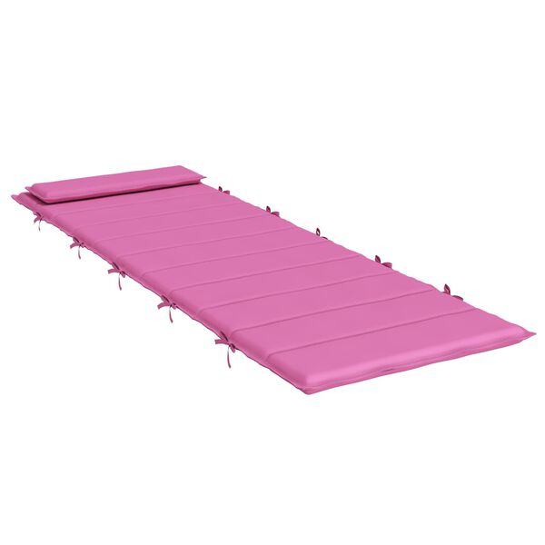 vidaXL Almofada para Espregui&ccedil;adeira Solar Rosa 178 x 60 x 4 cm