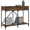 vidaXL Mesa consola 100x39x78,5 cm derivados madeira carvalho fumado