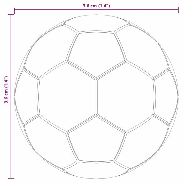 vidaXL Futebol de Mesa 12 pcs Branco 3,6 x 3,6 cm Polipropileno