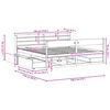 vidaXL Cama sem colch&atilde;o 180x200 cm madeira de pinho maci&ccedil;a