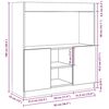 vidaXL Arm&aacute;rio alto 92x33x100 cm derivados de madeira carvalho sonoma