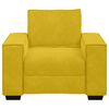 vidaXL Poltrona 100x78x84 cm veludo amarelo