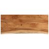 vidaXL Bancada de casa de banho retangular 140x60x2,5 cm ac&aacute;cia maci&ccedil;a