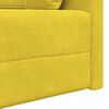 vidaXL Sof&aacute;-cama de ch&atilde;o 200cm Amarelo Veludo