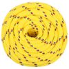 vidaXL Corda de barco 16 mm 25 m polipropileno amarelo