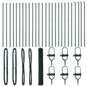 vidaXL Poste de Cerca Verde