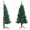 vidaXL &Aacute;rvore de Natal artificial de canto 150 cm PVC verde