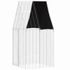 vidaXL Gaiola para Coelhos Prateado 100 x 100 x 210 cm A&ccedil;o Galvanizado