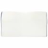 vidaXL Almofada cervical Branco Espuma de Mem&oacute;ria 59 x 34,5 x 12 cm